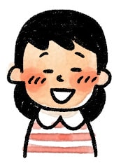 女の子の表情のイラスト(照れ)
