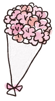 花束・ブーケのイラスト