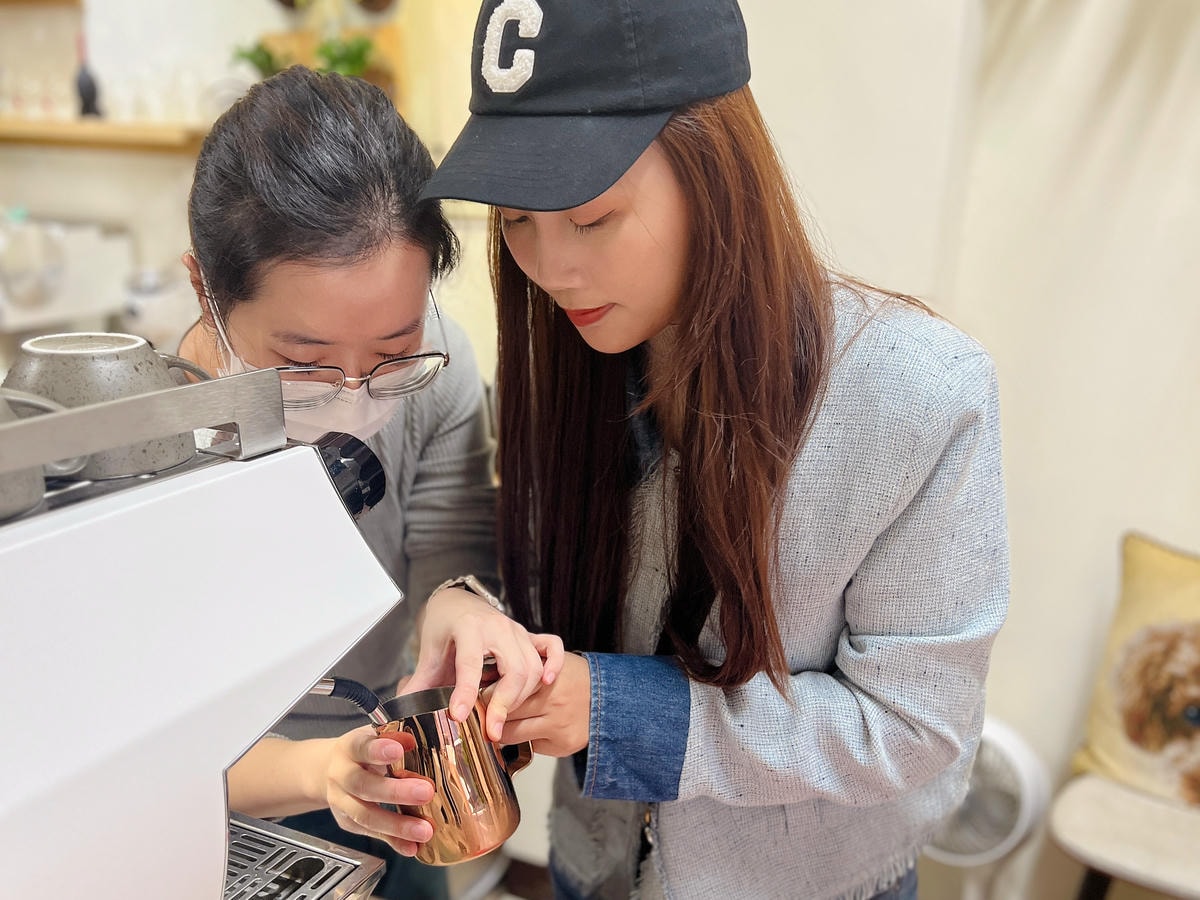 [ 咖啡拉花體驗 ] 汪喵咖啡教學 桃園中壢 中壢拉花體