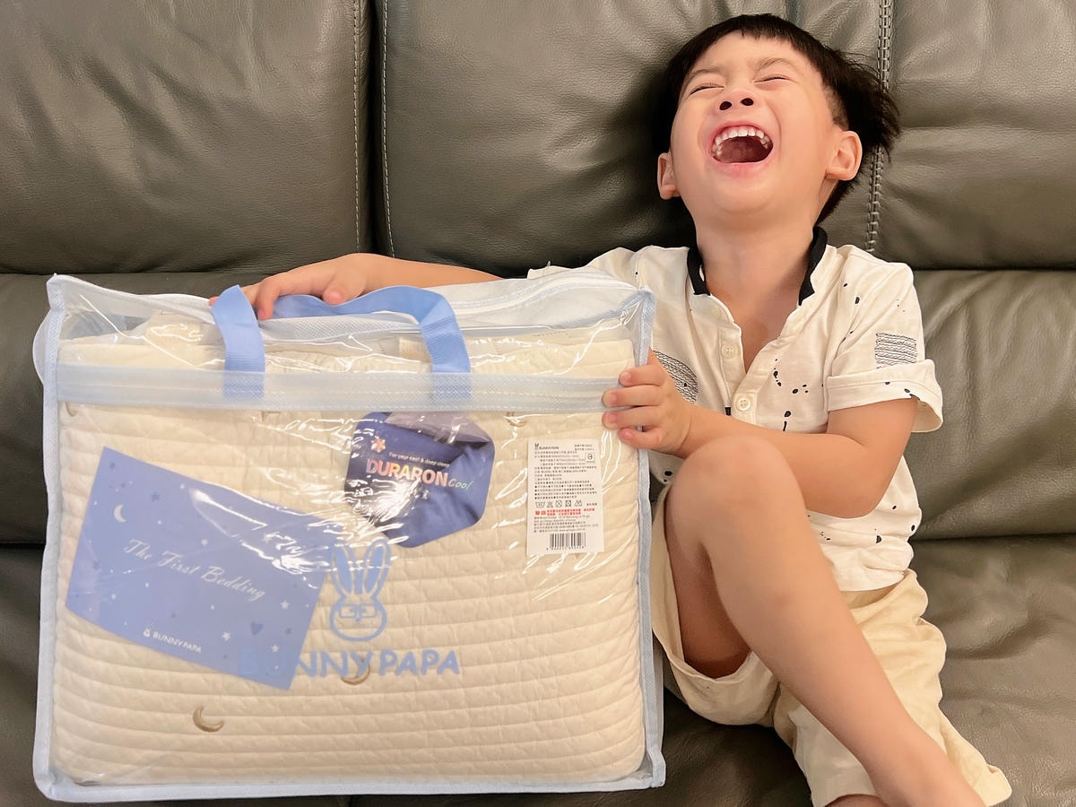 [ 兒童午睡寢具 ] BUNNY PAPA韓國四季雙面枕頭被