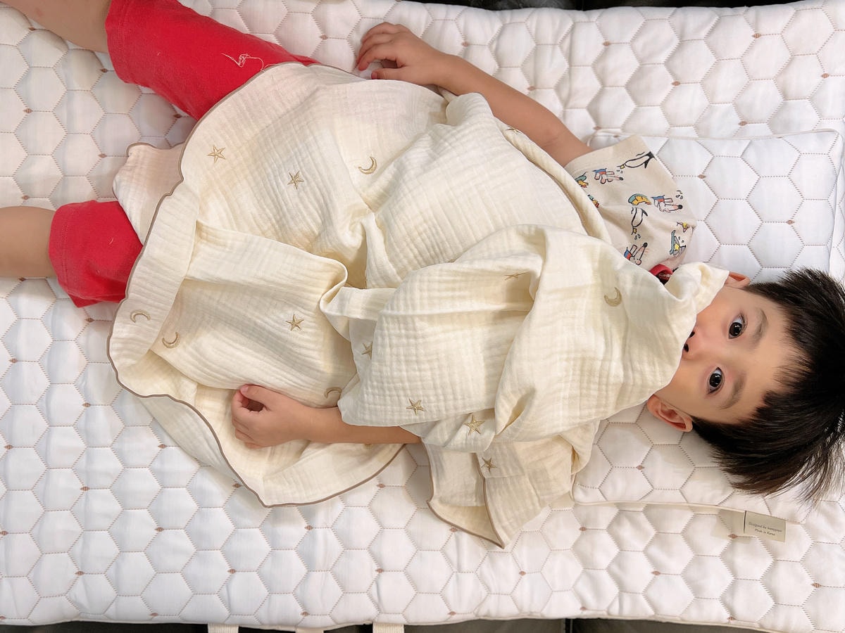 [ 兒童午睡寢具 ] BUNNY PAPA韓國四季雙面枕頭被