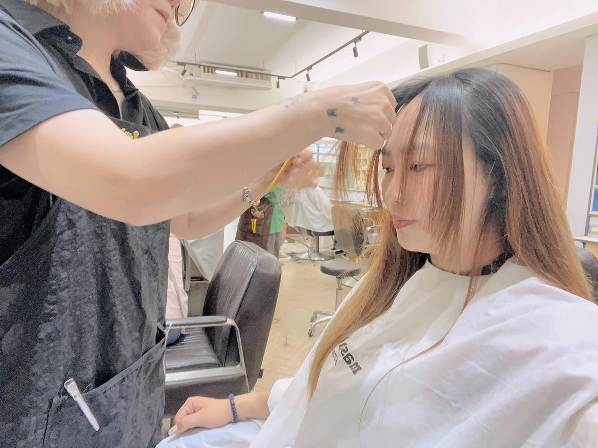 [台北中山區染髮推薦 ]Narciss Hair布丁頭漂後