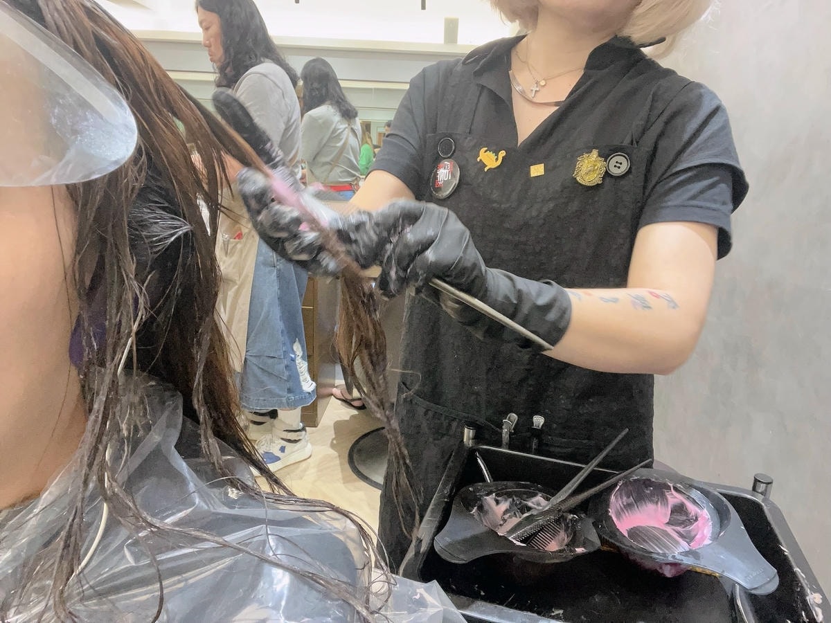 [台北中山區染髮推薦 ]Narciss Hair布丁頭漂後