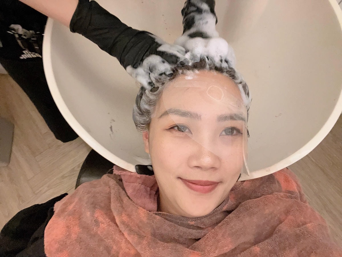 [台北中山區染髮推薦 ]Narciss Hair布丁頭漂後